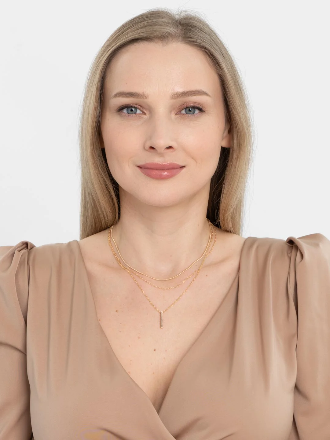 Женское многослойное ожерелье, цепочка с подвеской