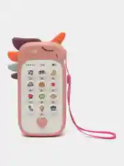Оранжевый детский музыкальный телефон развивающая игрушка