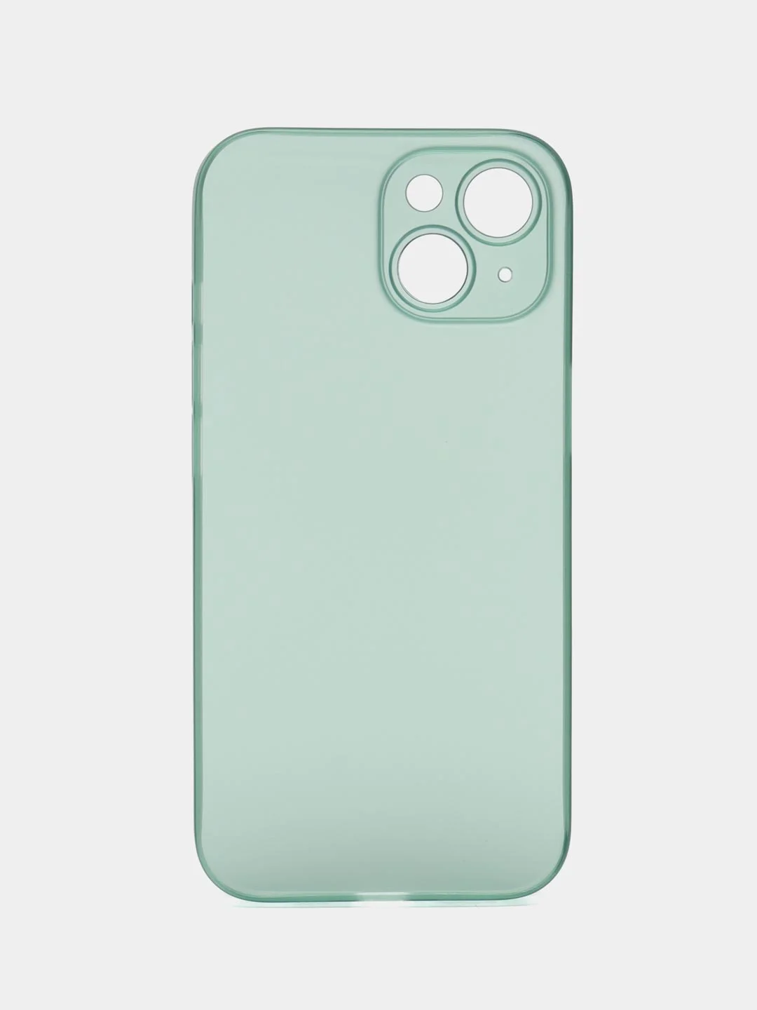 Зеленый ультратонкий чехол для iPhone 15, хрупкий, тонкий