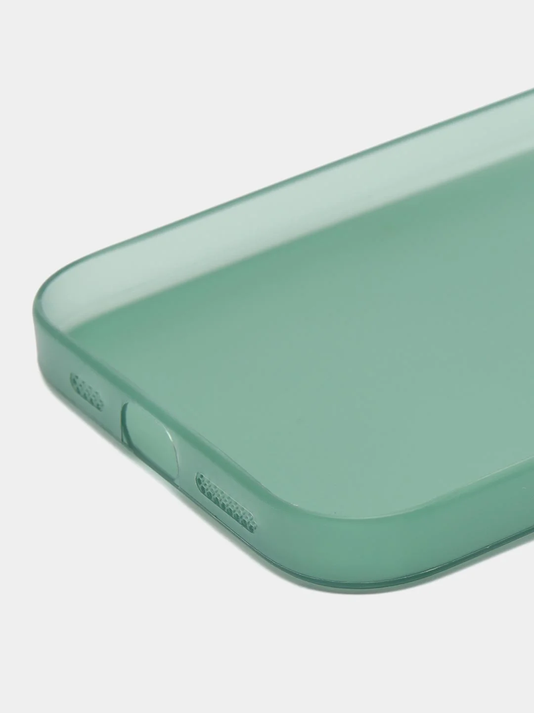 Зеленый ультратонкий чехол для iPhone 15, хрупкий, тонкий