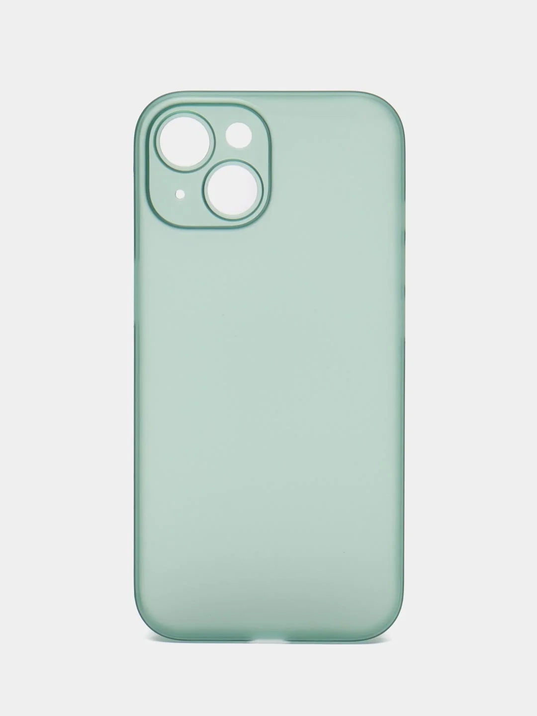 Зеленый ультратонкий чехол для iPhone 15, хрупкий, тонкий