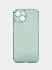 Зеленый ультратонкий чехол для iPhone 15, хрупкий, тонкий
