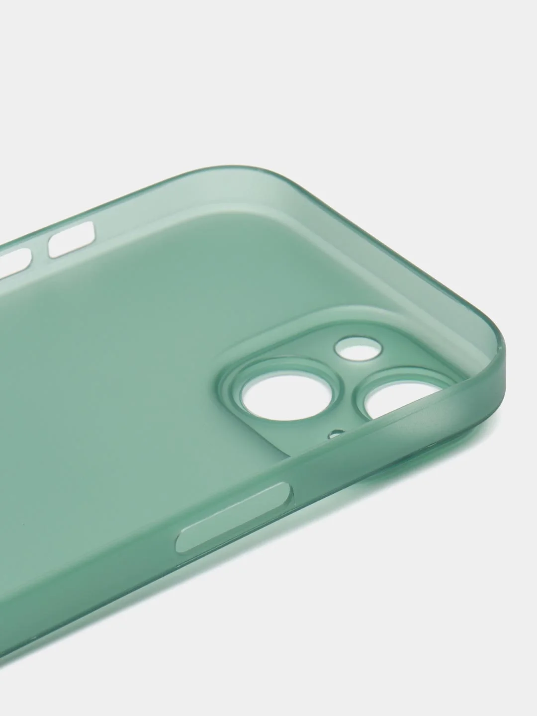 Зеленый ультратонкий чехол для iPhone 15, хрупкий, тонкий