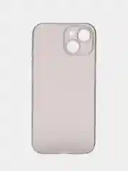 Серый ультратонкий чехол для iPhone 15, хрупкий, тонкий