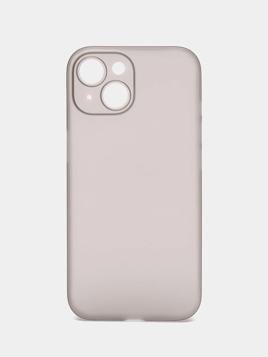 Серый ультратонкий чехол для iPhone 15, хрупкий, тонкий