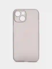 Серый ультратонкий чехол для iPhone 15, хрупкий, тонкий