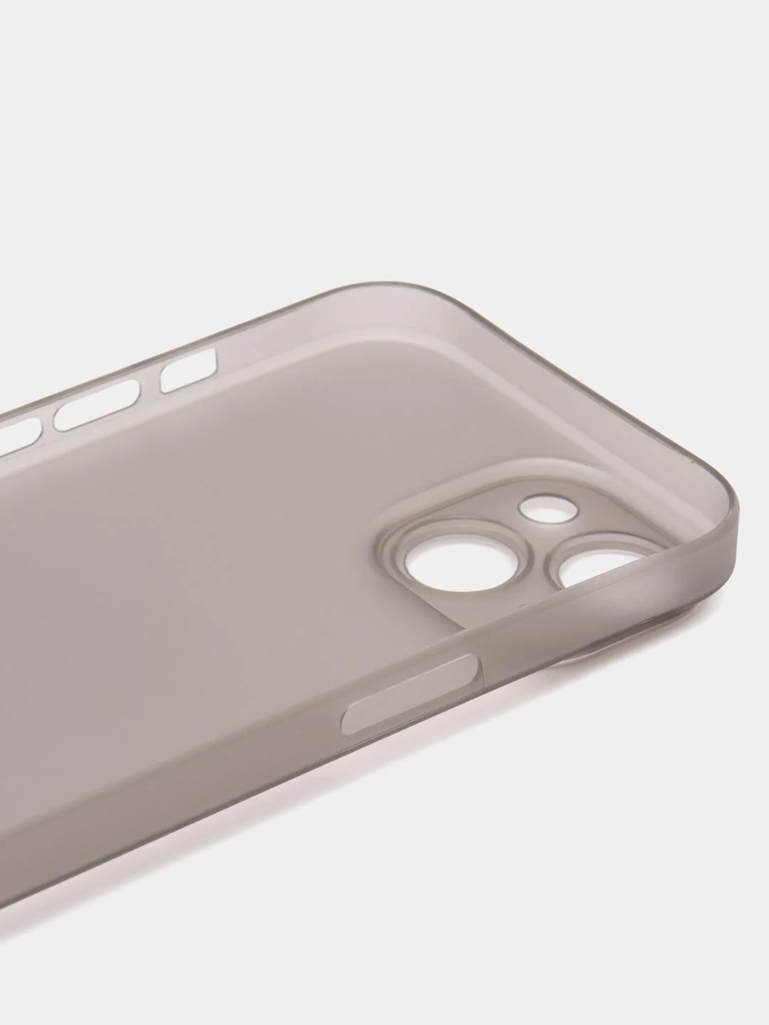 Серый ультратонкий чехол для iPhone 15, хрупкий, тонкий