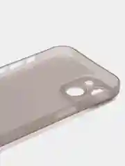 Серый ультратонкий чехол для iPhone 15, хрупкий, тонкий