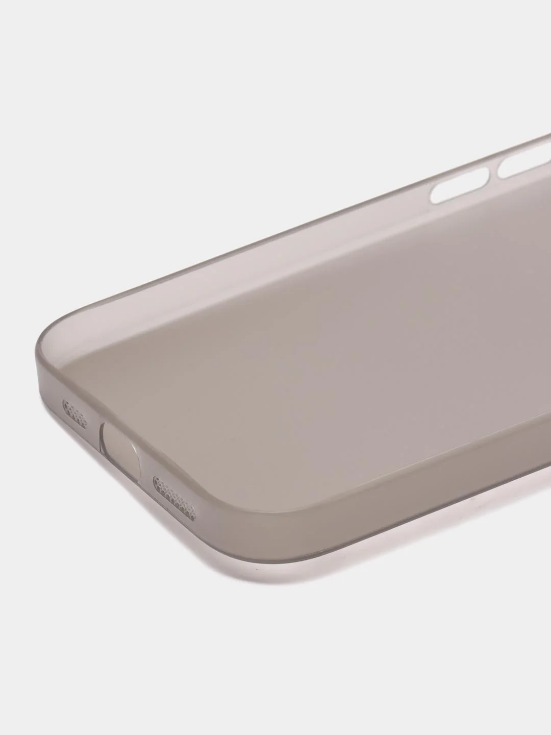 Серый ультратонкий чехол для iPhone 15, хрупкий, тонкий
