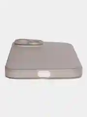 Серый ультратонкий чехол для iPhone 15, хрупкий, тонкий