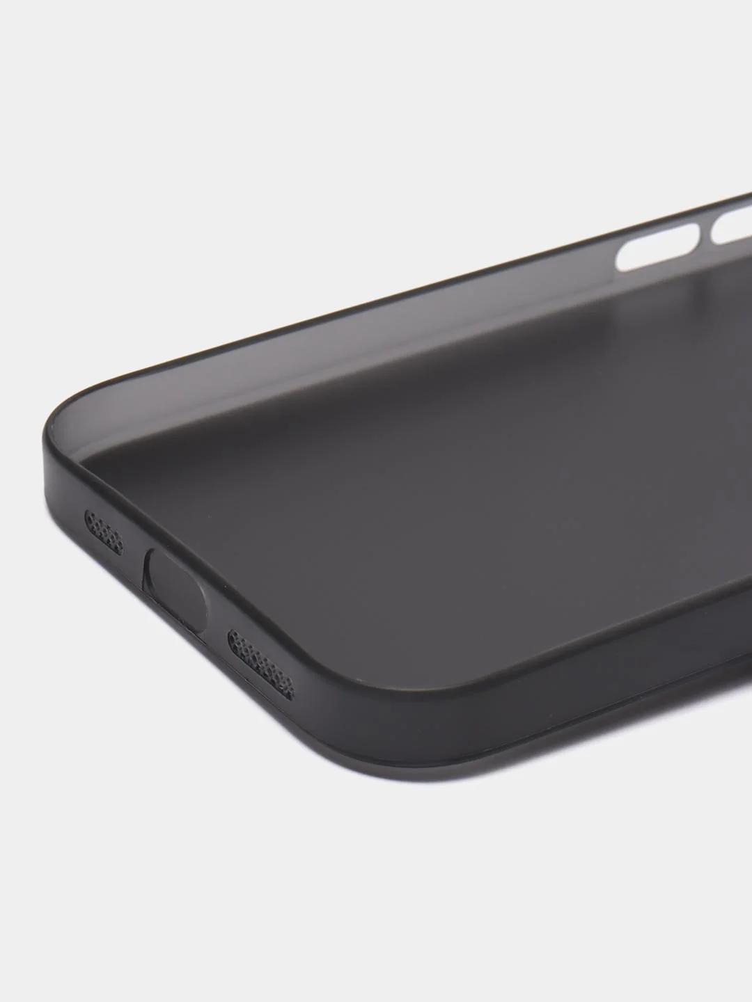 Тёмно-серый ультратонкий чехол для iPhone 15, хрупкий, тонкий