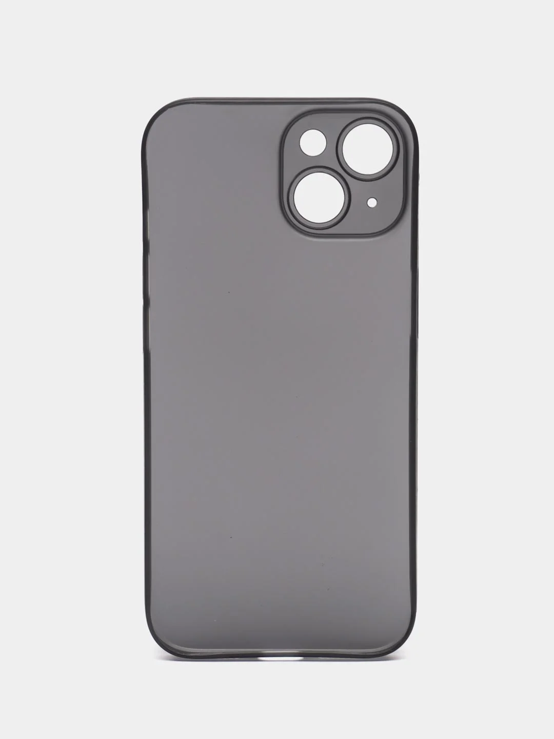 Тёмно-серый ультратонкий чехол для iPhone 15, хрупкий, тонкий