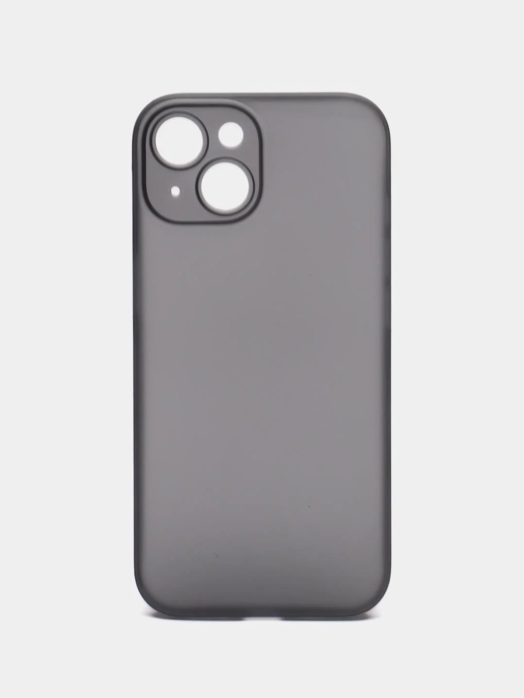 Тёмно-серый ультратонкий чехол для iPhone 15, хрупкий, тонкий