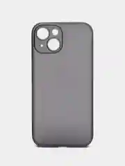 Тёмно-серый ультратонкий чехол для iPhone 15, хрупкий, тонкий