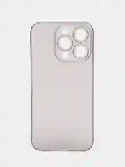 Серый ультратонкий чехол для iPhone 15 Pro, хрупкий тонкий