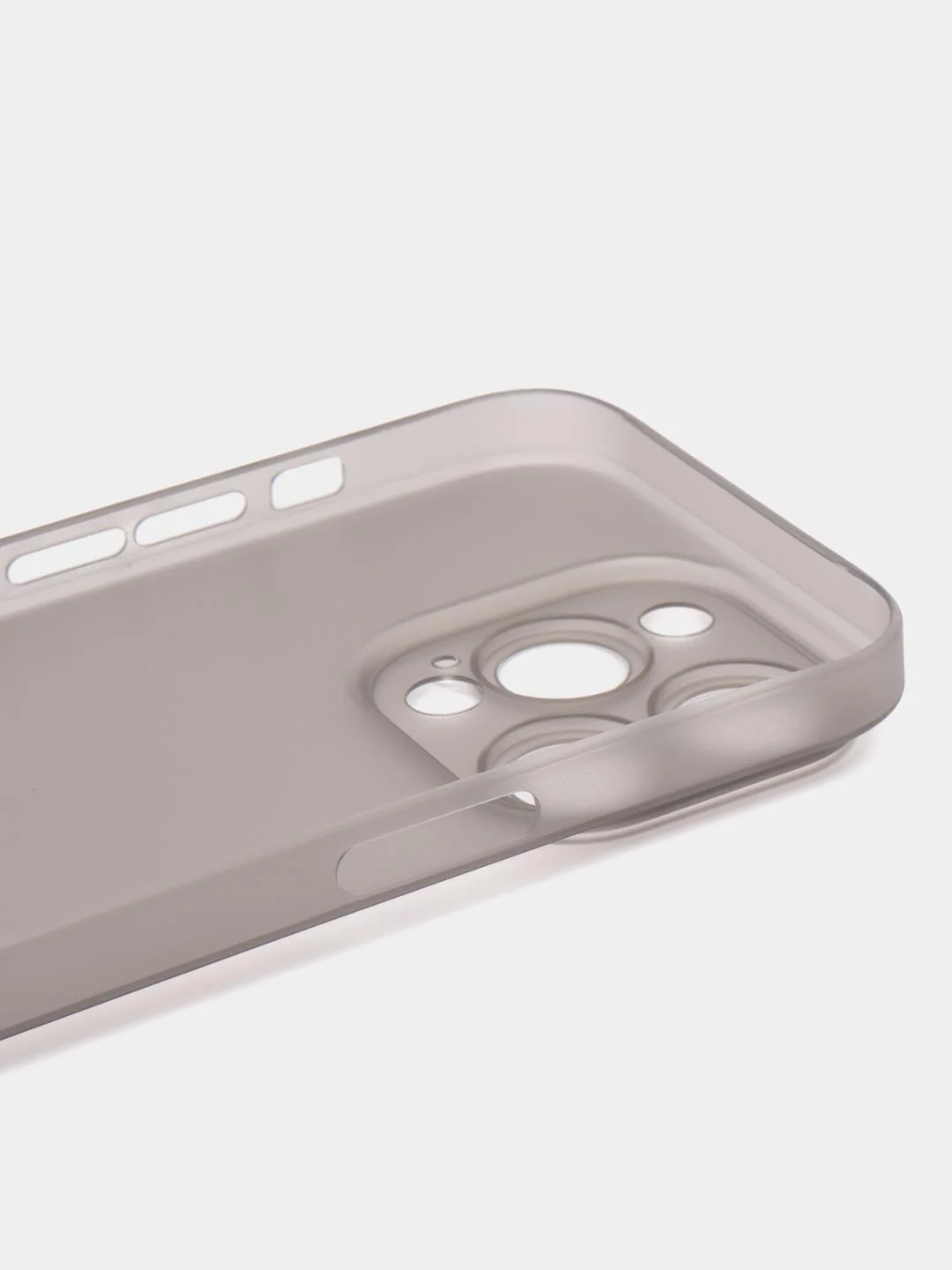 Серый ультратонкий чехол для iPhone 15 Pro, хрупкий тонкий