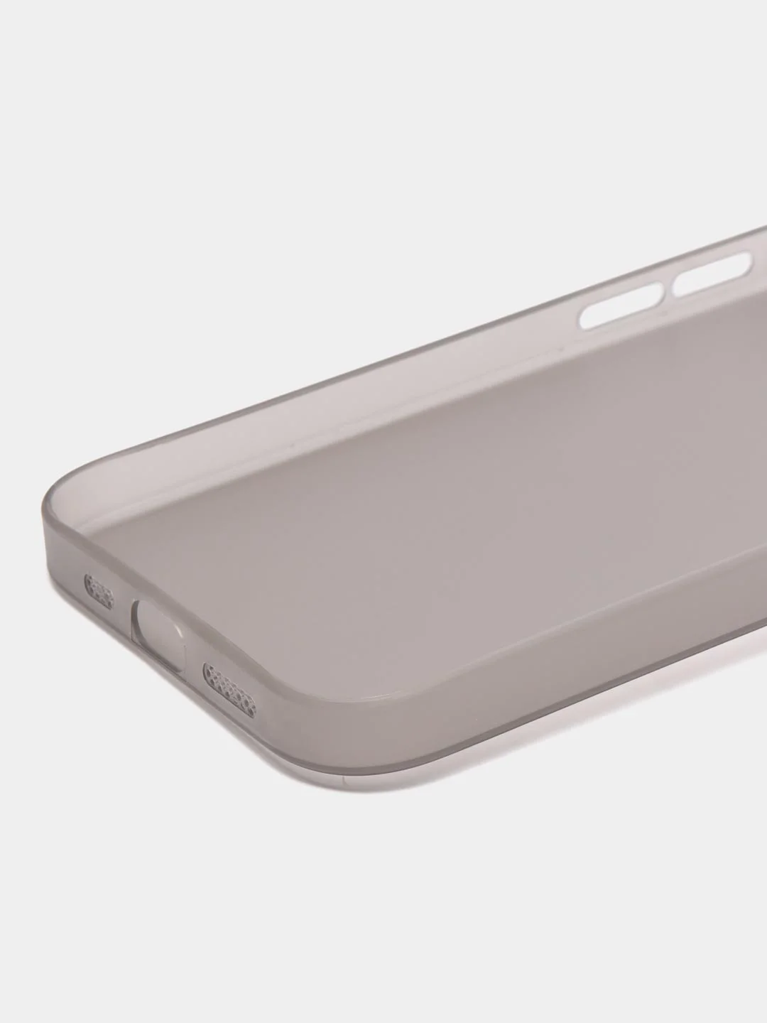 Серый ультратонкий чехол для iPhone 15 Pro, хрупкий тонкий