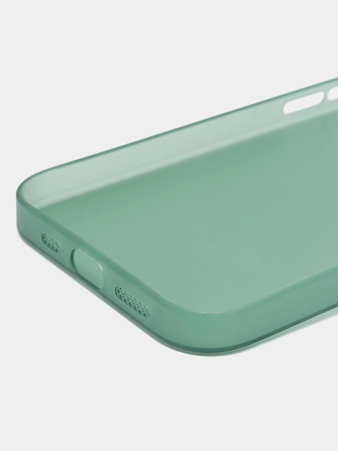 Зеленый ультратонкий чехол для iPhone 15 Pro, хрупкий тонкий