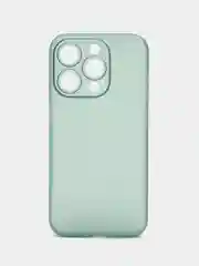 Зеленый ультратонкий чехол для iPhone 15 Pro, хрупкий тонкий