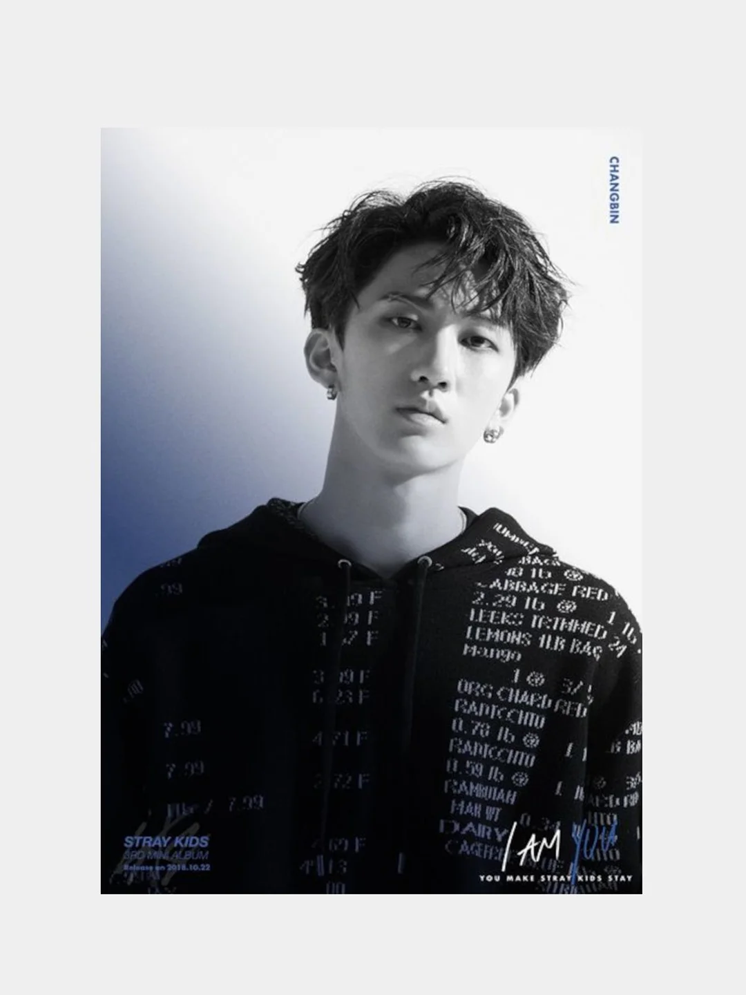Серый гибкий магнит на холодильник, k-pop StrayKids, BTS