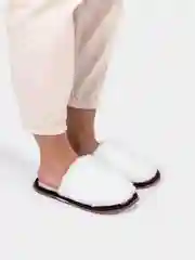 Белый тапочки домашние, женские, мужские, меховые
