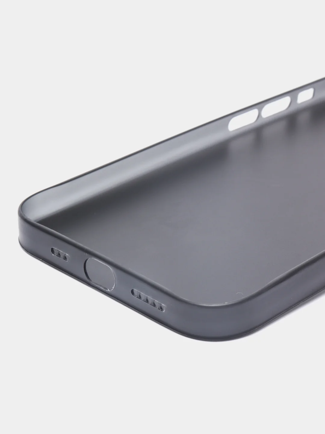 Тёмно-серый ультратонкий чехол для iPhone 13, хрупкий, тонкий