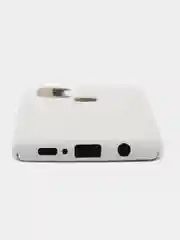 Белый чехол Накладка "Soft-touch" с перфорацией для Samsung A01 / A20 / A21S / A41 / A60 / A71 / A81 / A91