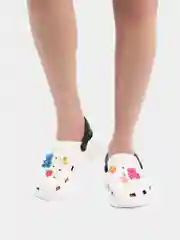Белый сабо женские с джибитсами, тапочки