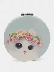 Лазурный зеркало складное, карманное, косметическое