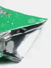 Зеленый пакет-мешок подарочный, новогодний, с завязками, 3, 5 штук в комплекте