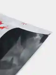 Серый пакет-мешок подарочный, новогодний, с завязками, 3, 5 штук в комплекте