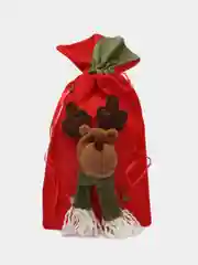 Алый мешок подарочный