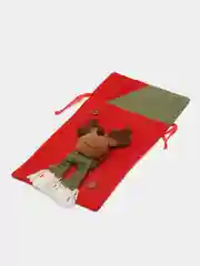 Алый мешок подарочный