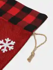 Бордовый мешок подарочный