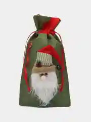 Зелёный хаки мешок подарочный