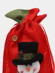 Красный мешок подарочный