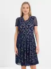 Синий платье женское, большие размеры