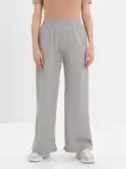 Серый меланж брюки женские
