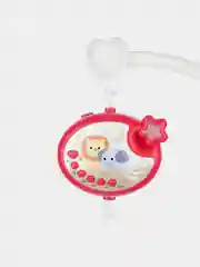 Красный игрушка-карусель для новорожденных КАРТОФАН, мобиль детский в кроватку музыкальный/дерево