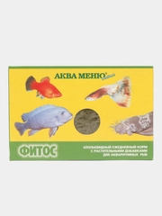 Корм АКВА МЕНЮ Фитос 11 гр(хлопья) для аквариумных рыб, с растительными добавками