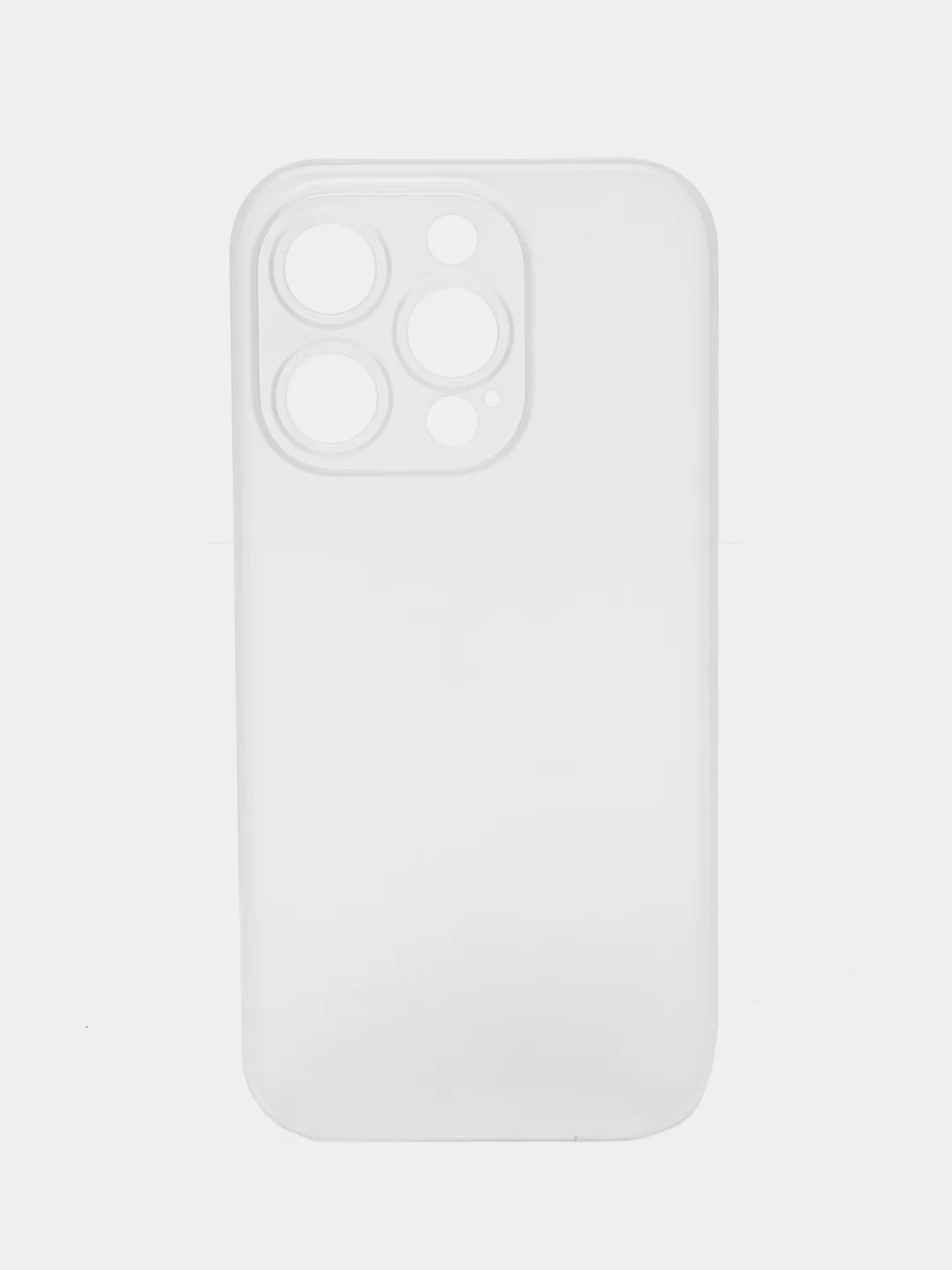 Белый ультратонкий чехол для iPhone 15 Pro, хрупкий тонкий