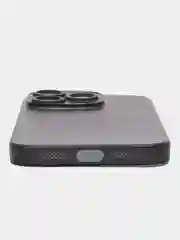Тёмно-серый ультратонкий чехол для iPhone 15 Pro, хрупкий тонкий