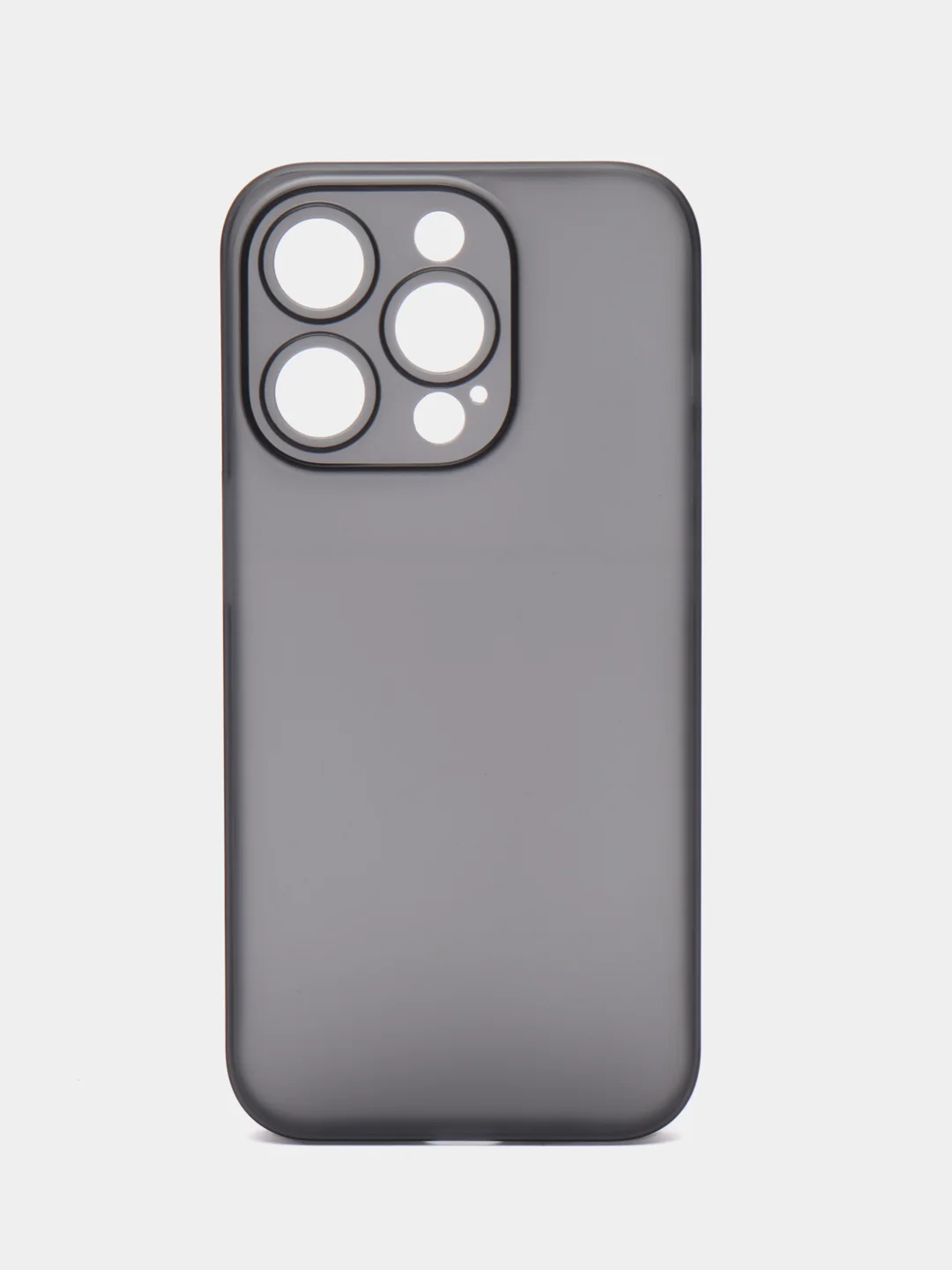 Тёмно-серый ультратонкий чехол для iPhone 15 Pro, хрупкий тонкий