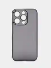 Тёмно-серый ультратонкий чехол для iPhone 15 Pro, хрупкий тонкий