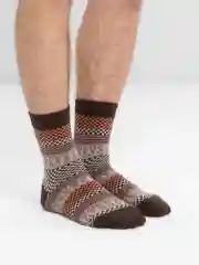 Черный носки шерстяные, новогодние, зимние, мужские