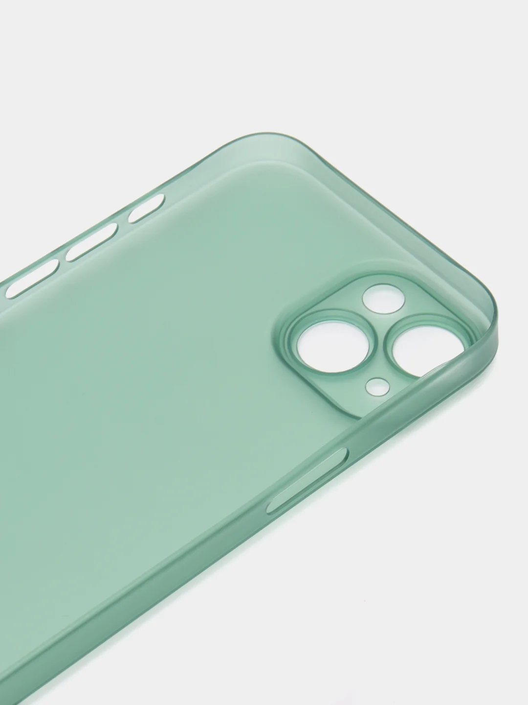 Зеленый ультратонкий чехол для iPhone 14, хрупкий, тонкий