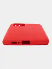 Алый чехол Накладка "Soft-touch" с перфорацией для Samsung A01 / A20 / A21S / A41 / A60 / A71 / A81 / A91