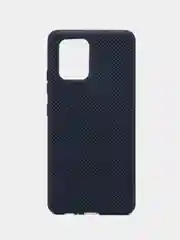 Синий меланж чехол Накладка "Soft-touch" с перфорацией для Samsung A01 / A20 / A21S / A41 / A60 / A71 / A81 / A91