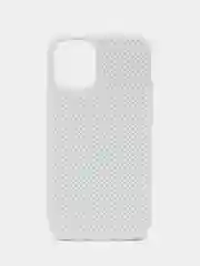 Белый чехол Накладка с перфорацией для iPhone XR / 11 / 11 Pro / 11 Pro Max / 12 / 12Pro / 12mini / 12 Pro Max