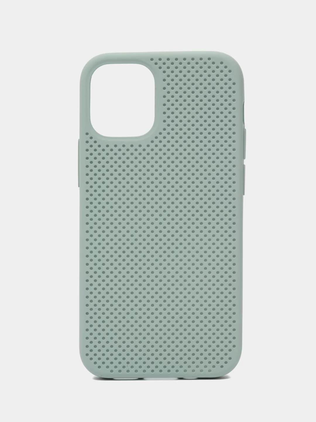 Бирюзовый чехол Накладка с перфорацией для iPhone XR / 11 / 11 Pro / 11 Pro Max / 12 / 12Pro / 12mini / 12 Pro Max